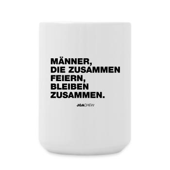 Celebrating Men (Bachelor Party) - Large Mug 440 ml - white - Front
