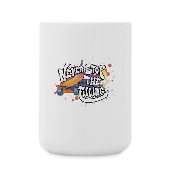 Skateboard Graffiti Motivation Design - Große Tasse 440 ml - Weiß - Vorne
