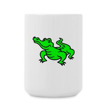 Crocodile (a) - Große Tasse 440 ml - Weiß - Vorne