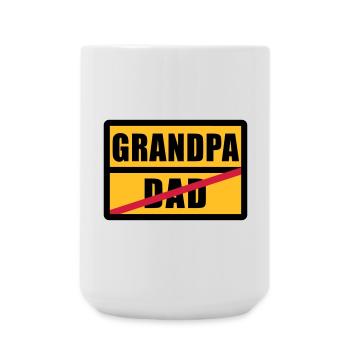 Dad - Grandpa - Große Tasse 440 ml - Weiß - Vorne