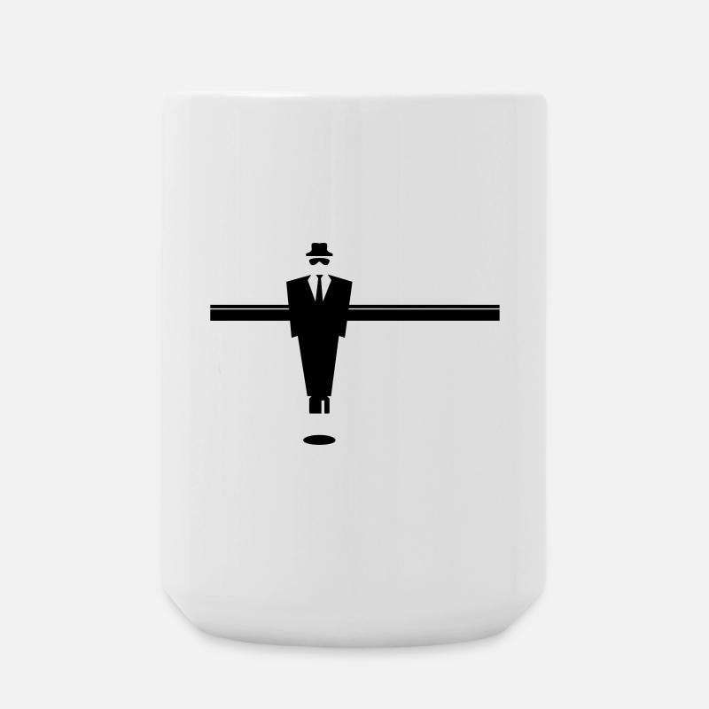 table soccer - Large Mug 440 ml - white