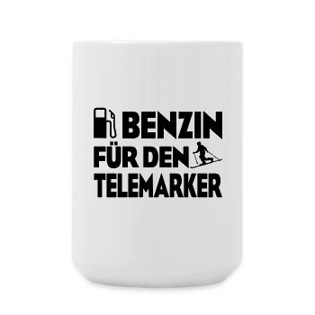 Benzin Telemarker - Große Tasse 440 ml - Weiß - Vorne