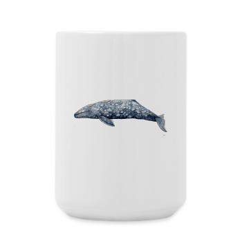 Baleine grise - Baleine grise - baleine grise - Grande tasse 440 ml - blanc - Devant