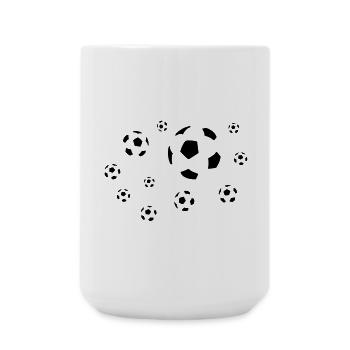 Team Fußball - Große Tasse 440 ml - Weiß - Vorne
