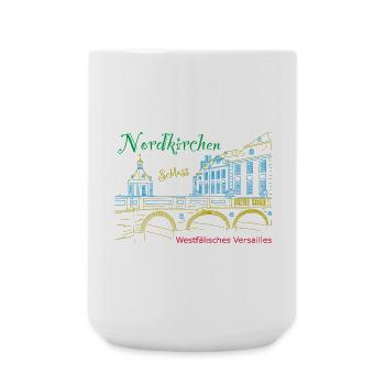 Nordkirchen Schloss, Westfälisches Versailles - Große Tasse 440 ml - Weiß - Vorne