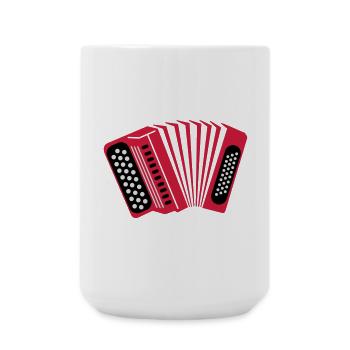 accordéon - Grande tasse 440 ml - blanc - Devant