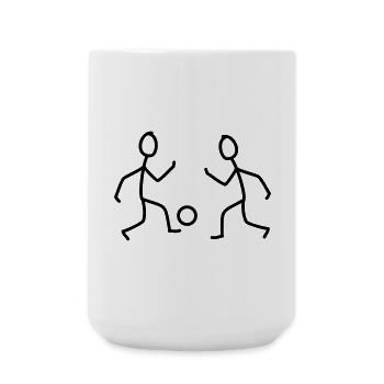 football - Large Mug 440 ml - white - Front