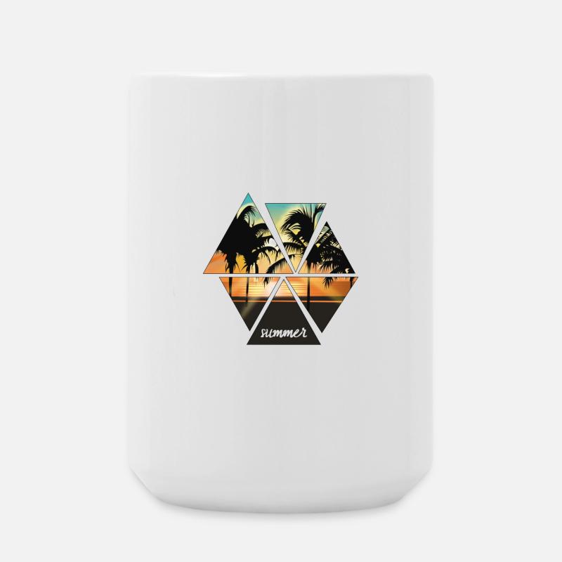 sunset - Large Mug 440 ml - white