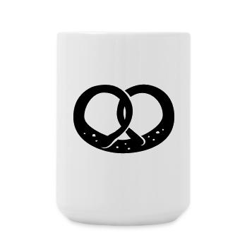 Brezel, Brezn, - Große Tasse 440 ml - Weiß - Vorne