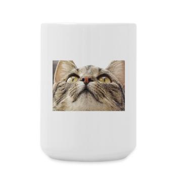 Visage de chat Minka - Grande tasse 440 ml - blanc - Devant
