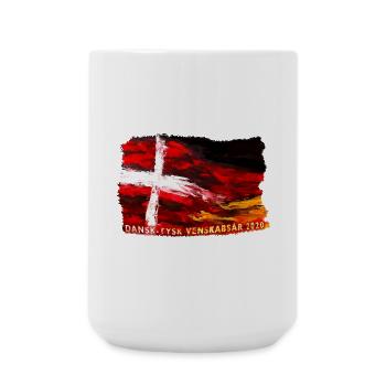 dansk tysk venskab - Deutsch dänische Freundschaft - Große Tasse 440 ml - Weiß - Vorne