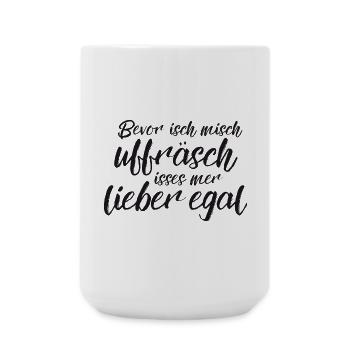 Lieber egal - Große Tasse 440 ml - Weiß - Vorne