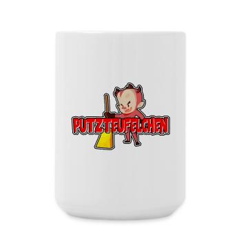 Putzteufelchen - Große Tasse 440 ml - Weiß - Vorne