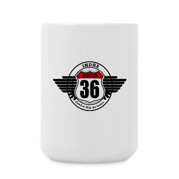 LA ROUTE 36 - Grande tasse 440 ml - blanc - Devant
