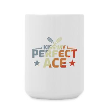 Lustiger Tennis Witz - Große Tasse 440 ml - Weiß - Vorne