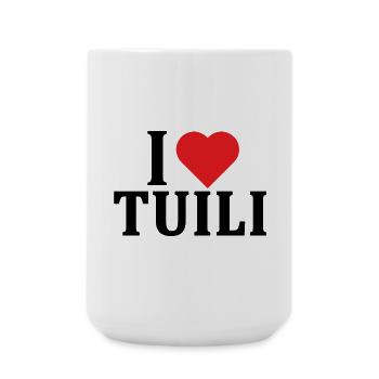 t-shirt Io amo Tuili t-shirt Sardegna - Large Mug 440 ml - white - Front