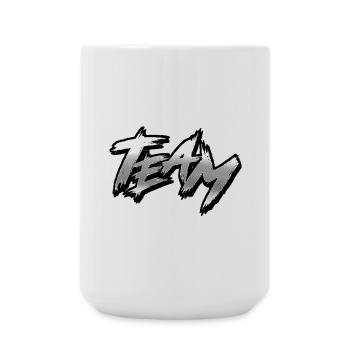 Team - Große Tasse 440 ml - Weiß - Vorne