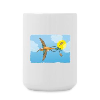 The hummingbird - Large Mug 440 ml - white - Front
