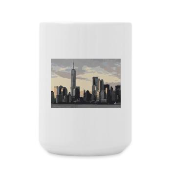 Ligne d’horizon de la ville de New York - Grande tasse 440 ml - blanc - Devant