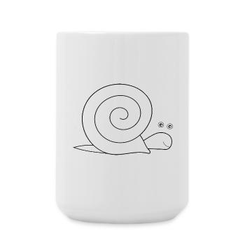 Escargot - Grande tasse 440 ml - blanc - Devant