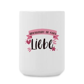 Klettern Alpinklettern Liebe Berge Alpin Geschenk - Große Tasse 440 ml - Weiß - Vorne