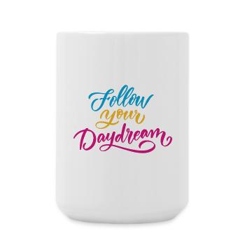 Follow Your Dream - Large Mug 440 ml - white - Front