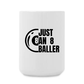 Un seul joueur à 8 balles - Grande tasse 440 ml - blanc - Devant