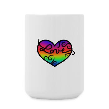 Love - Large Mug 440 ml - white - Front