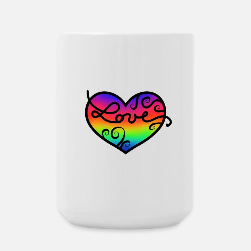 Love - Large Mug 440 ml - white