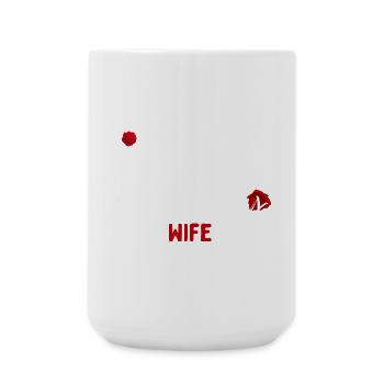 Ich liebe meine verrückte Frau - Große Tasse 440 ml - Weiß - Vorne