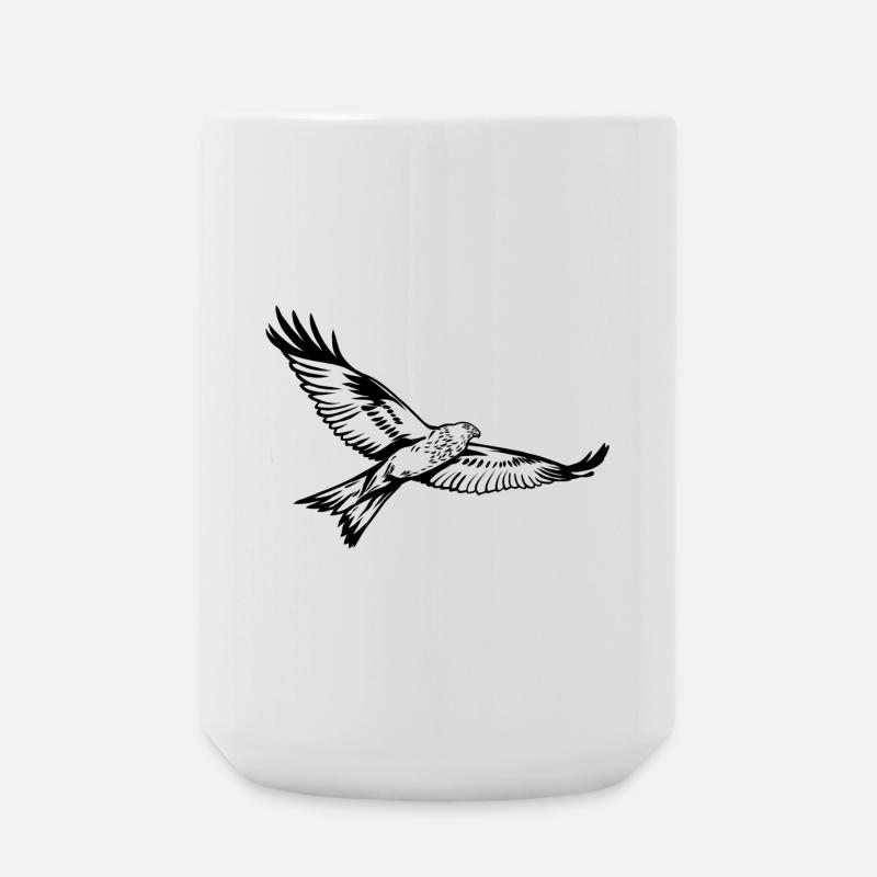 Rotmilan - Große Tasse 440 ml - Weiß
