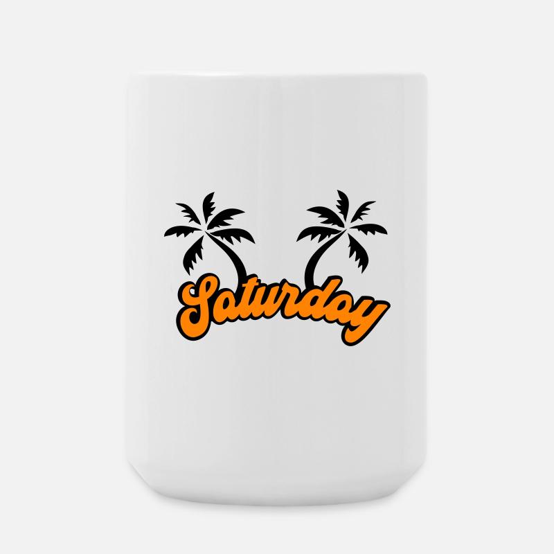 Samedi Le design du week-end - Grande tasse 440 ml - blanc