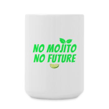 mojito, cocktail, fan de mojito, rhum - Grande tasse 440 ml - blanc - Devant