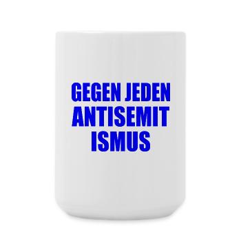 Gegen jeden antisemitismus - Große Tasse 440 ml - Weiß - Vorne