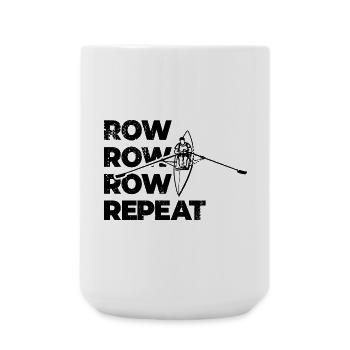 Rowing Repetition - Large Mug 440 ml - white - Front