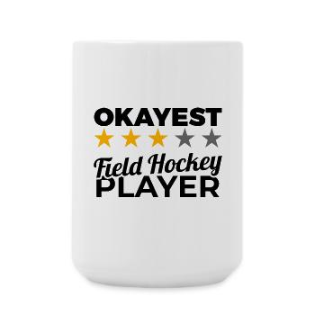 Drôle de joueur de hockey sur gazon - Grande tasse 440 ml - blanc - Devant