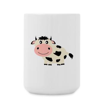 Kuh - Große Tasse 440 ml - Weiß - Vorne