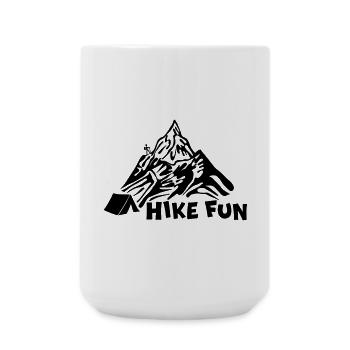 Hike Fun [Black] - Large Mug 440 ml - white - Front
