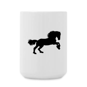 Friesen Galopp - Große Tasse 440 ml - Weiß - Vorne