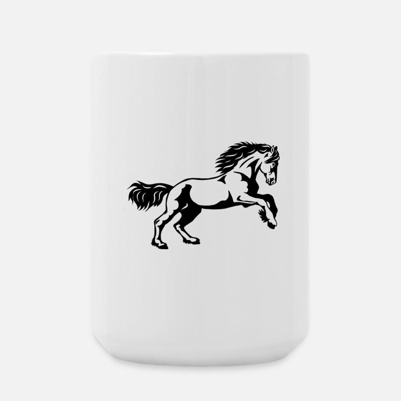 Friesen Galopp - Große Tasse 440 ml - Weiß