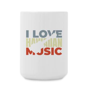 Musique hawaïenne - Grande tasse 440 ml - blanc - Devant