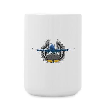 B 747 - Große Tasse 440 ml - Weiß - Vorne