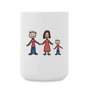 Family - Large Mug 440 ml - white - Front