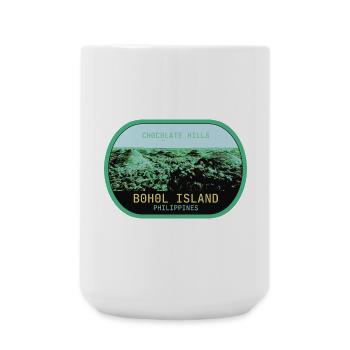 The Chocolate Hills in Bohol, Philippines - Large Mug 440 ml - white - Front