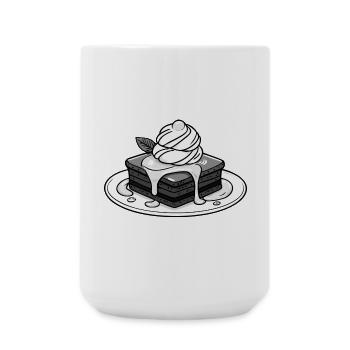 Hot Brownie - Große Tasse 440 ml - Weiß - Vorne