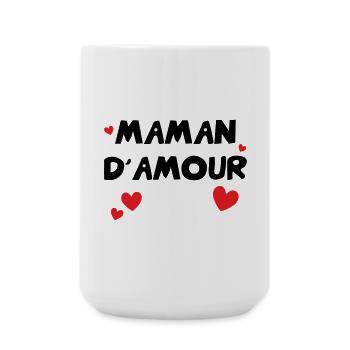 Maman d'Amour - Fête des Mères - Grande tasse 440 ml - blanc - Devant