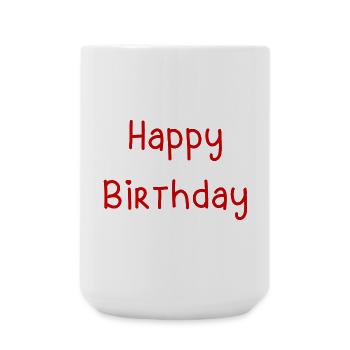 ALLES GUTE ZUM GEBURTSTAG. ALLES GUTE ZUM GEBURTSTAG. JAHRESTAG. - Große Tasse 440 ml - Weiß - Vorne