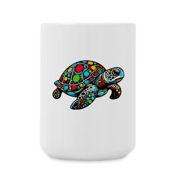 Turtle - Large Mug 440 ml - white - Front