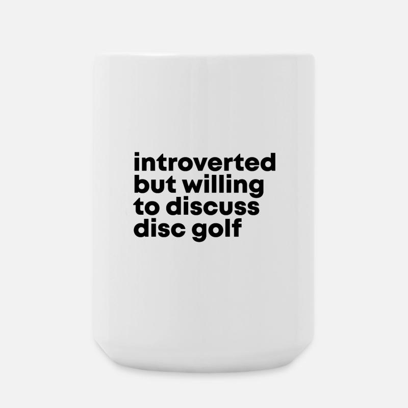 Disc golf - Grande tasse 440 ml - blanc
