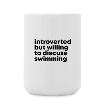 Schwimmen - Große Tasse 440 ml - Weiß - Vorne